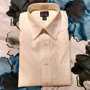 New with Tags Jos. A. Bank Traveler Collection White Dress Shirt, Size 16 33